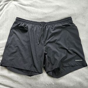 One Bone Mens Hybrid Swim Shorts E Lined Black Athletic Stretch Drawstring 45-49